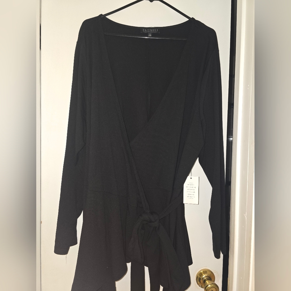 Black Wrap Top